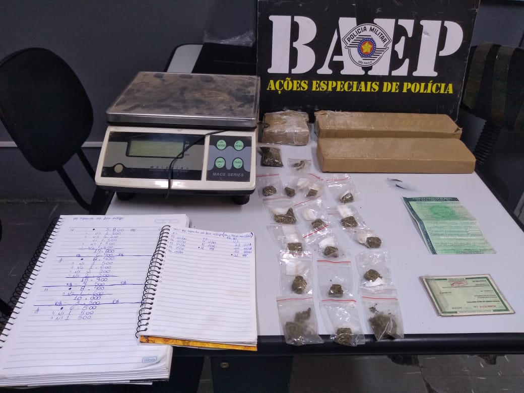 Baep prende quatro por tráfico de drogas na Vila Formosa