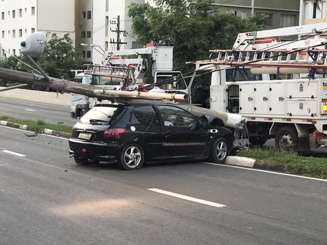 Câmera flagra momento exato de acidente em Campinas