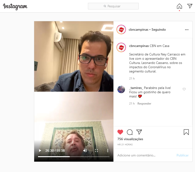 Live CBN em Casa