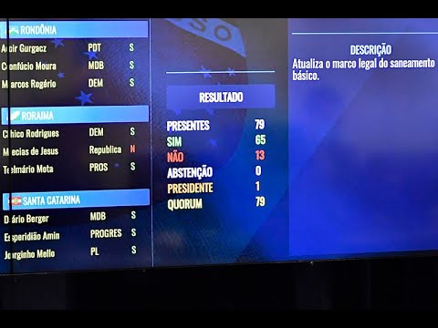 Projeto aprovado institui o novo marco legal do saneamento