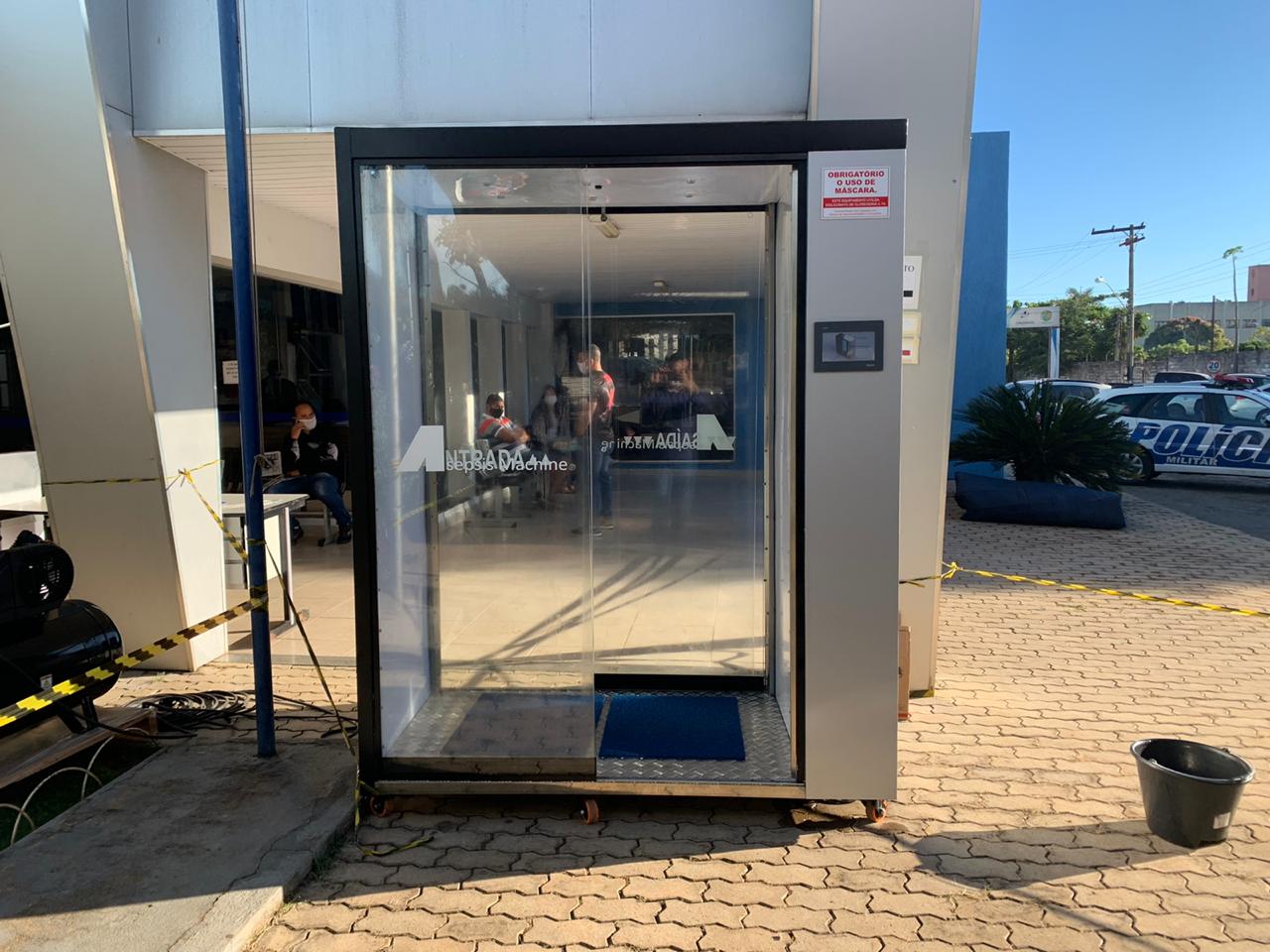 Cabine contra coronavírus tem eficácia de 99,99%