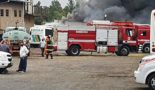 Incêndio destrói ônibus em Paulínia; veja fotos