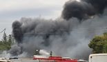 Incêndio destrói ônibus em Paulínia; veja fotos
