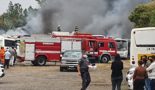 Incêndio destrói ônibus em Paulínia; veja fotos
