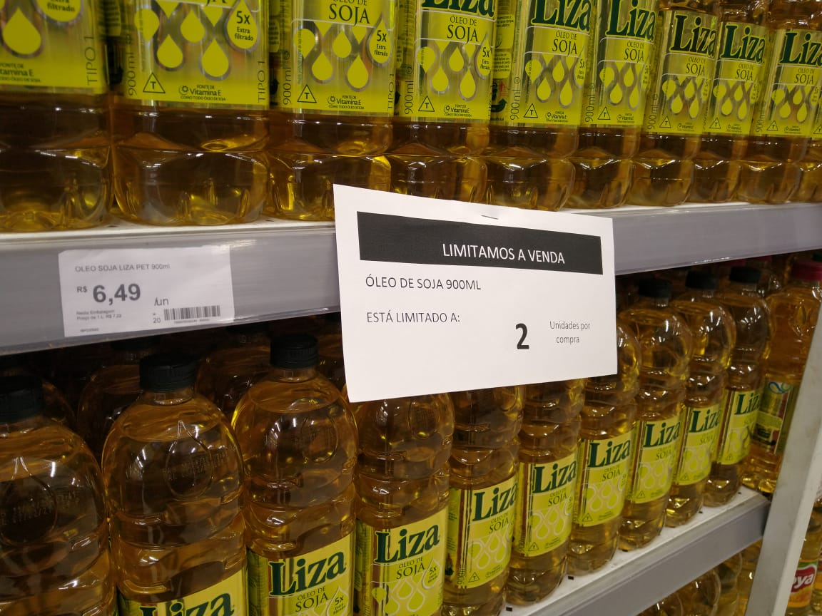 Preços do arroz e do óleo voltam a subir