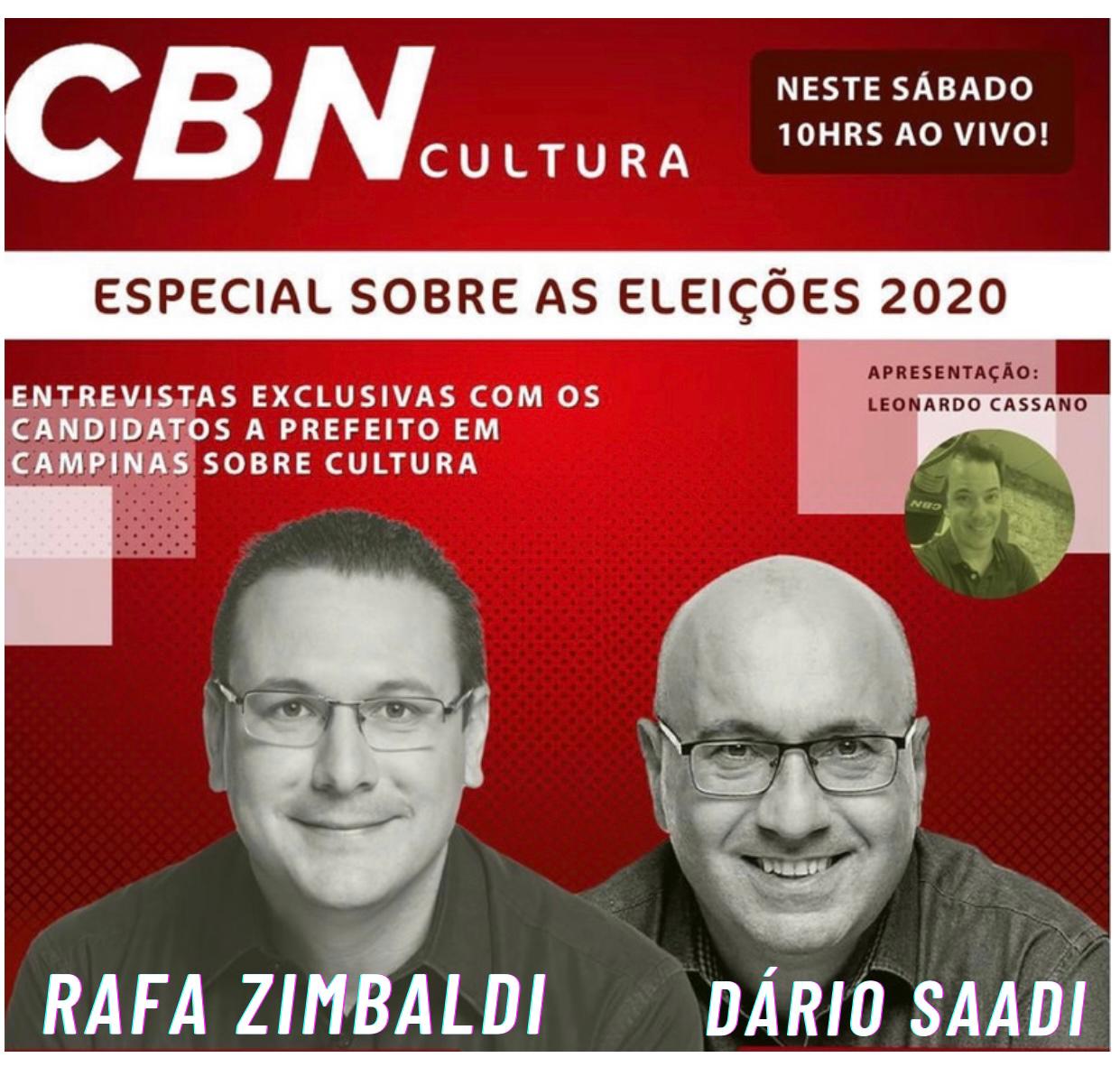 Conheça as propostas de Rafa Zimbaldi e Dário Saadi pra Cultura