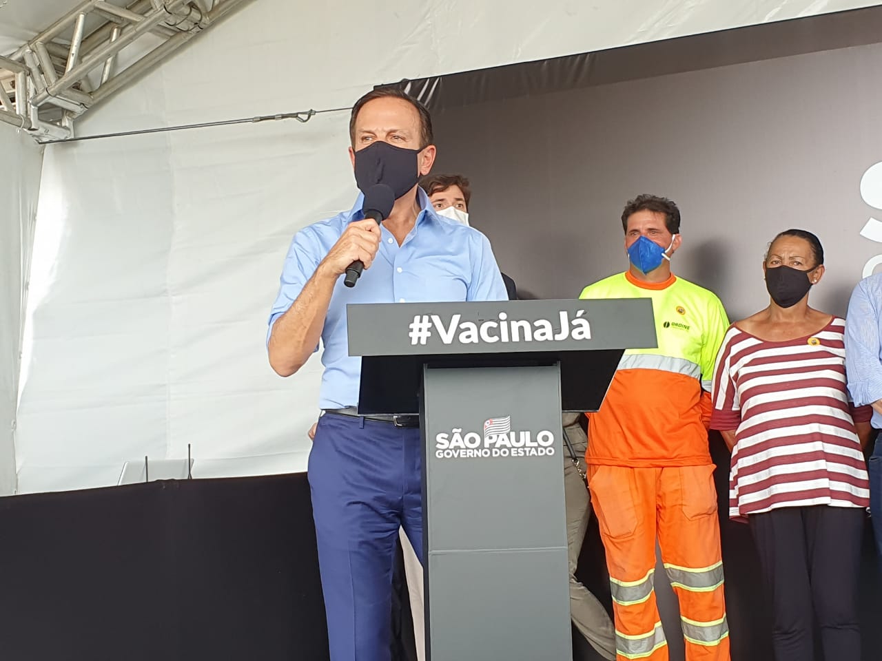 Em Campinas, Doria mantém promessas sobre vacina