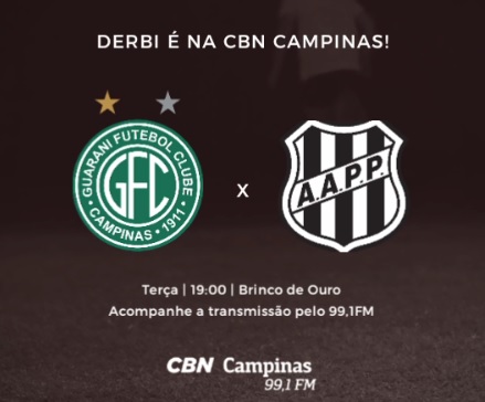 CBN Campinas transmite os 90 minutos do dérbi em FM