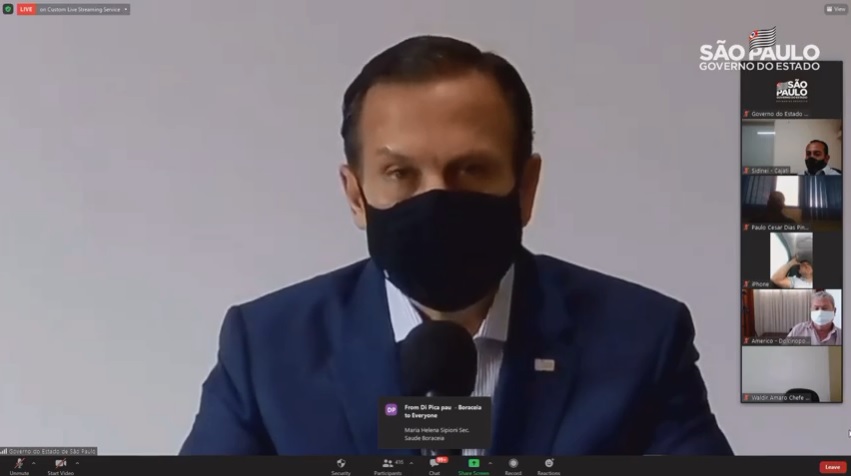 Doria admite segunda onda e pede restrições uniformes