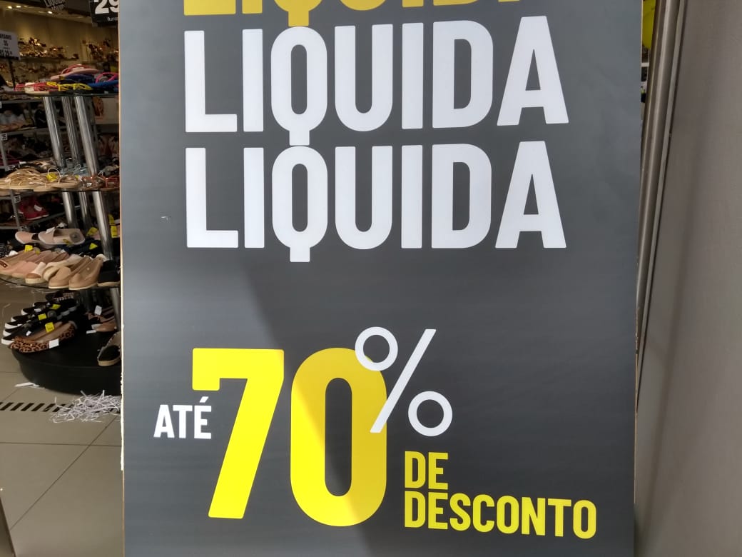 Liquidação espera movimentar lojas físicas e online
