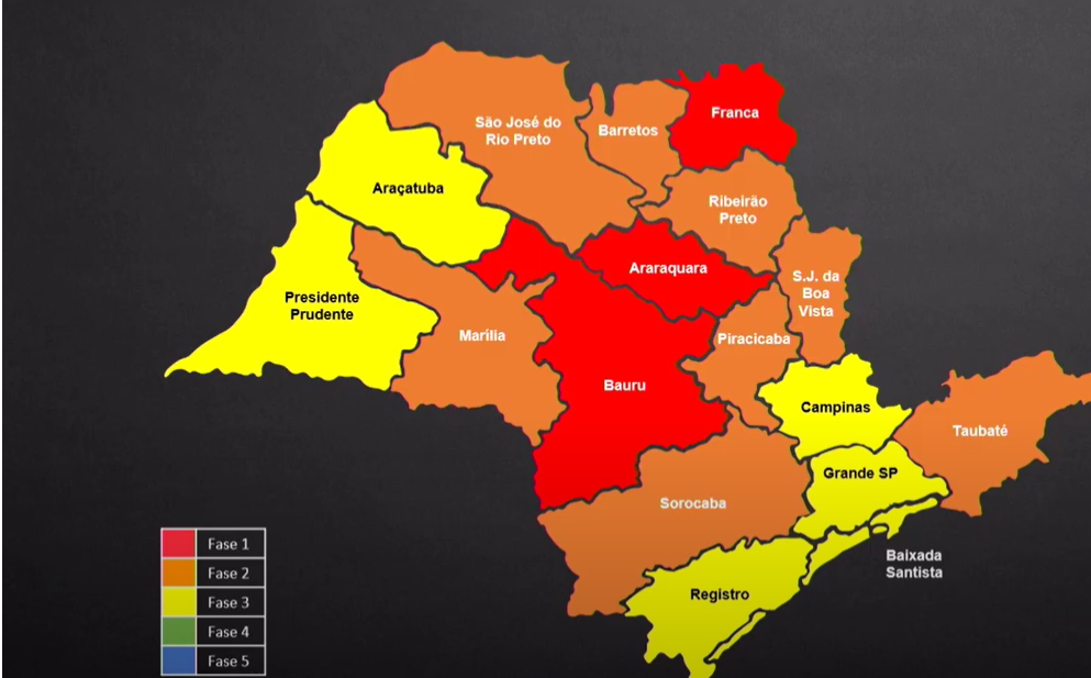 10 regiões avançam no Plano SP; Campinas vai para a fase amarela
