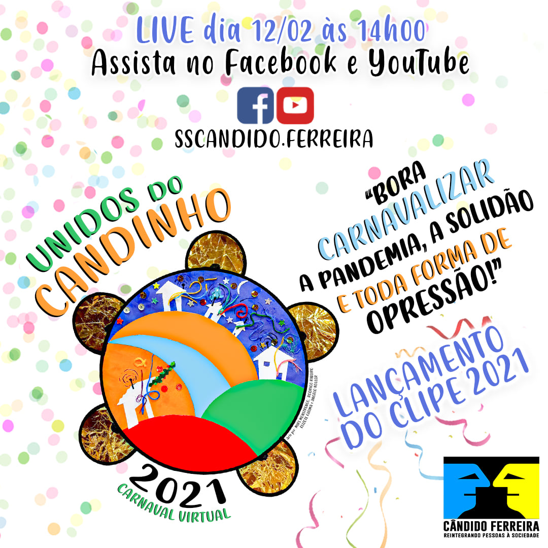 Unidos do Candinho realizará bloco de carnaval virtual