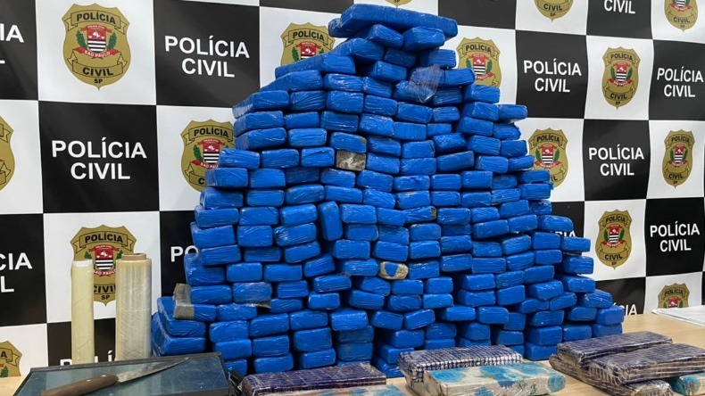 Homem é preso com 111 kg de maconha em Santa Bárbara