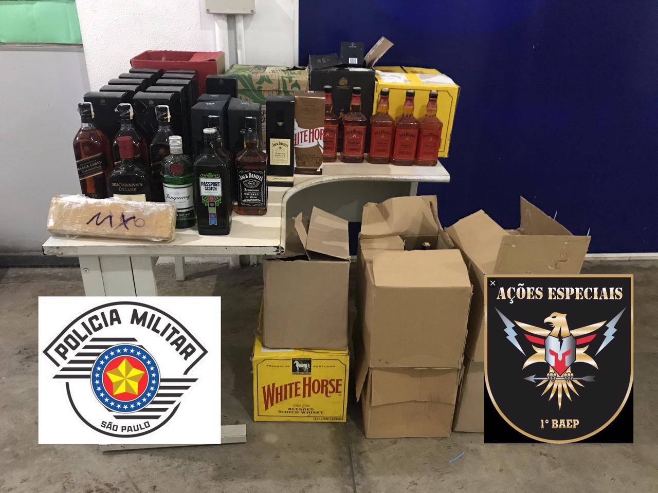 PM prende trio por falsificação de bebidas alcoólicas