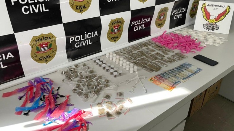 Polícia prende dupla por tráfico de drogas em Americana