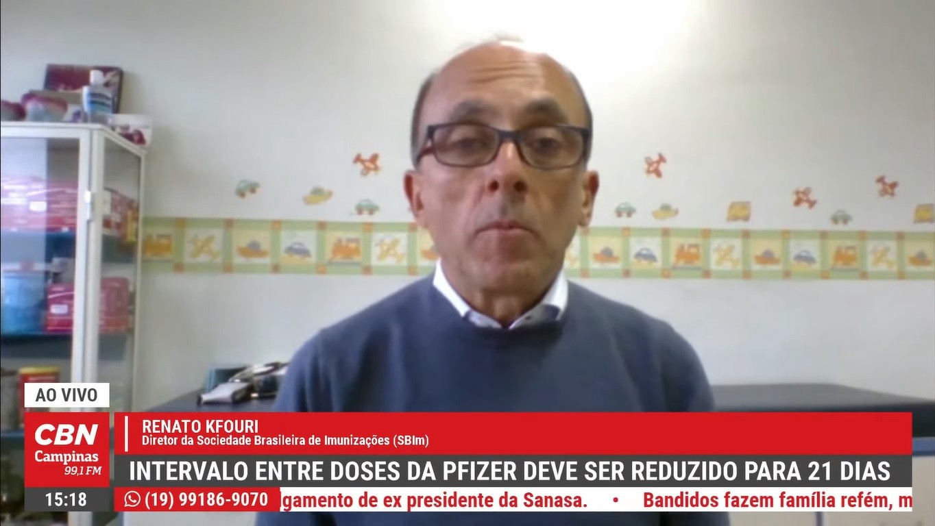 Especialista aprova intervalo menor da Pfizer, mas não 21 dias