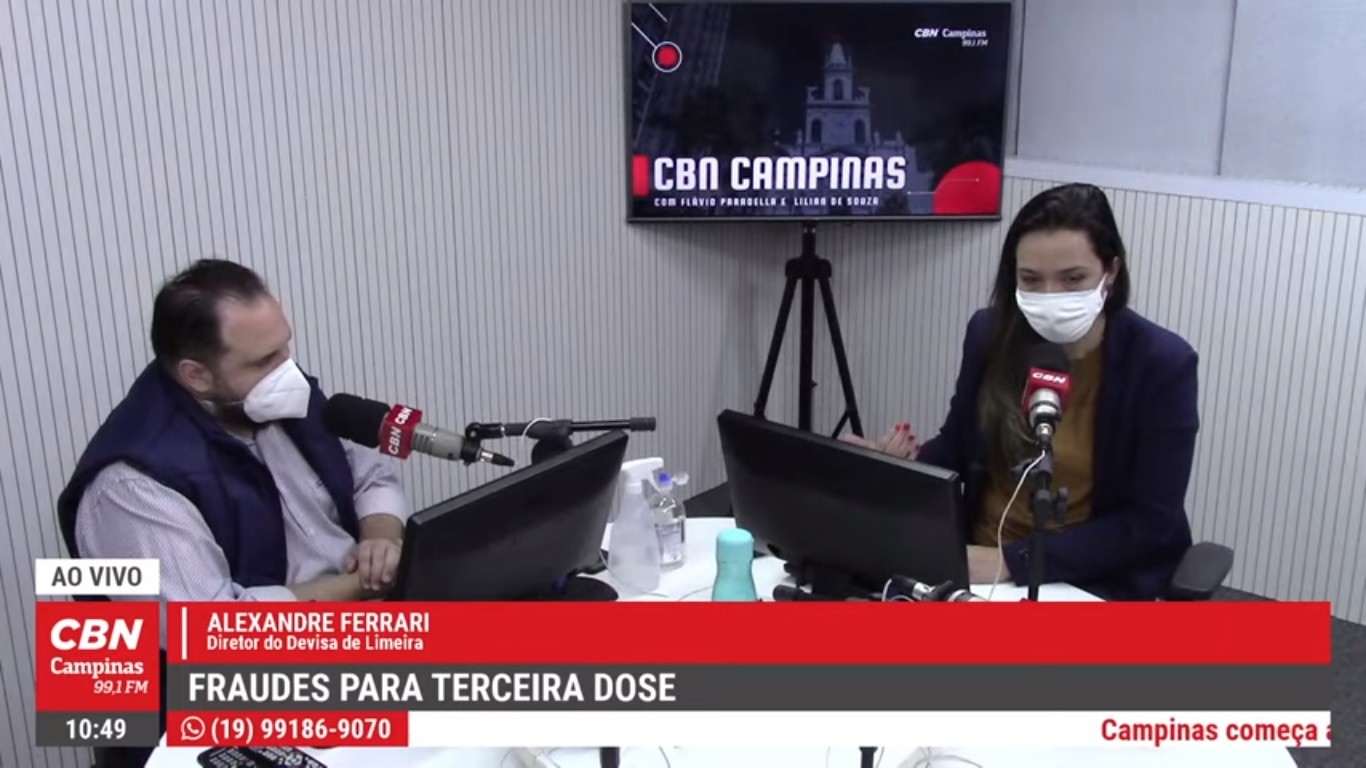 Fraude da terceira dose em Limeira