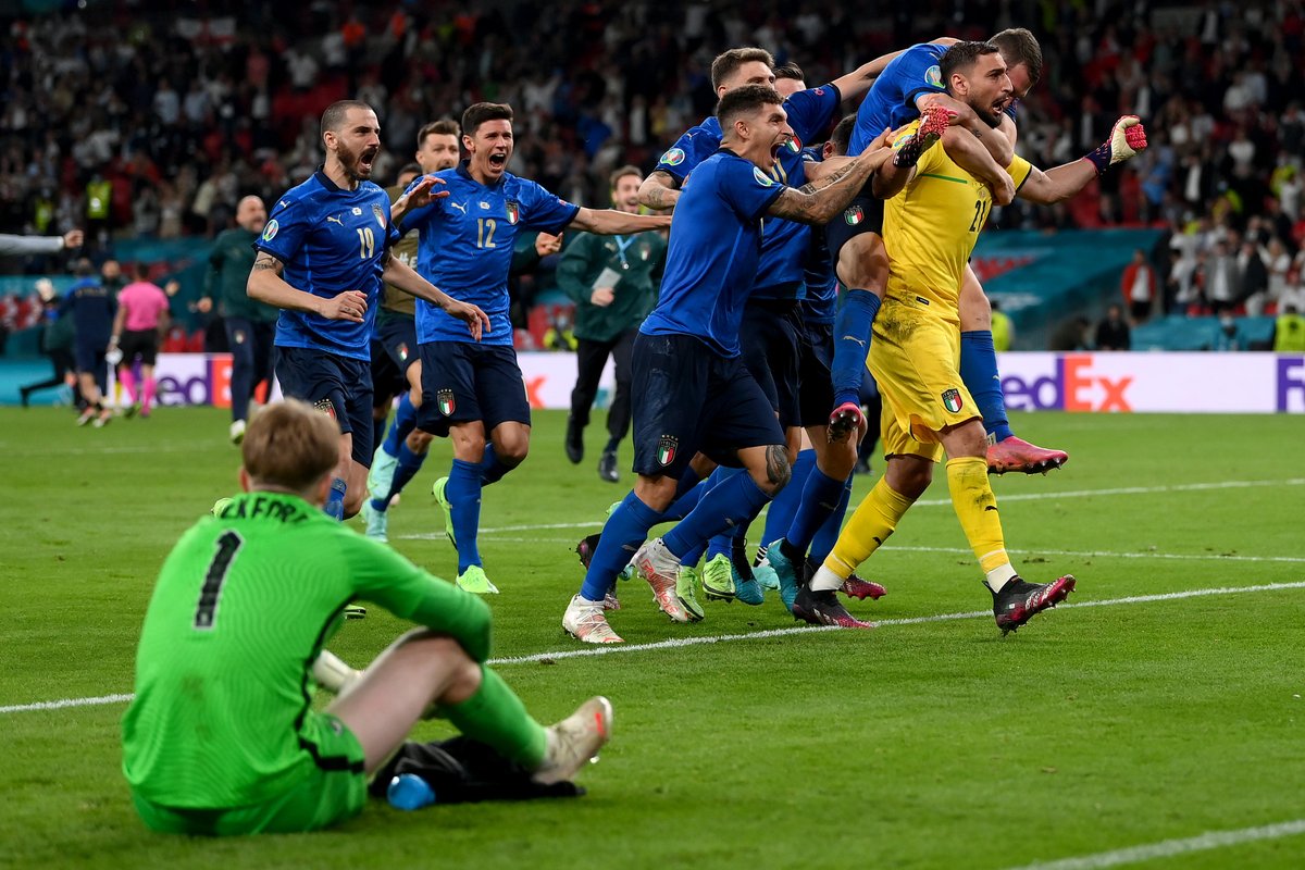 Nos pênaltis, Itália vence Inglaterra e é campeã da Euro