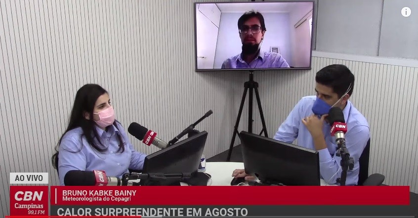 Calor atípico e o ar seco em agosto: Bruno Kabke Bainy