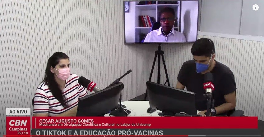 TikTok e a educação pró-vacinas: Cesar Augusto Gomes