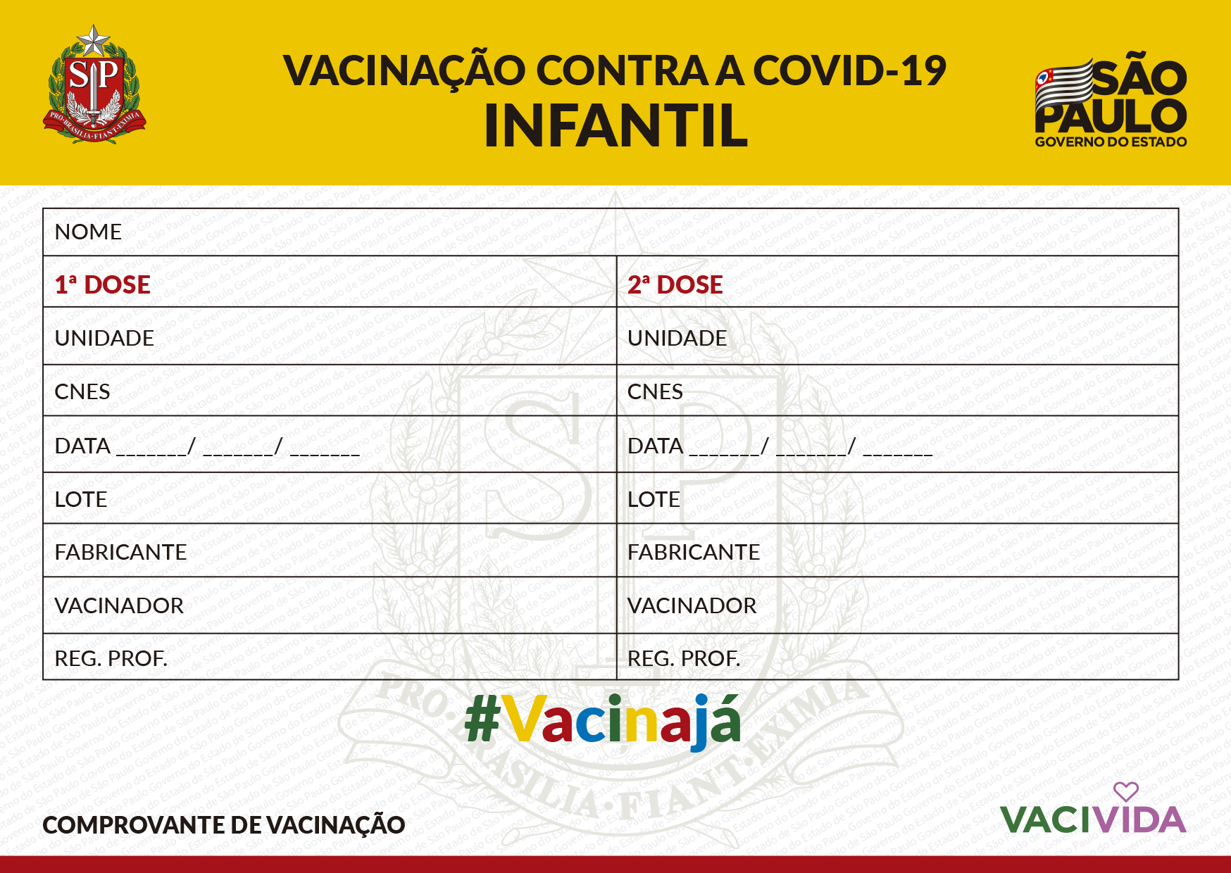 Governo de SP inicia pré-cadastro de crianças para vacinação