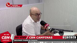 Dário Saadi, prefeito de Campinas, debate diversos temas no CBN Campinas