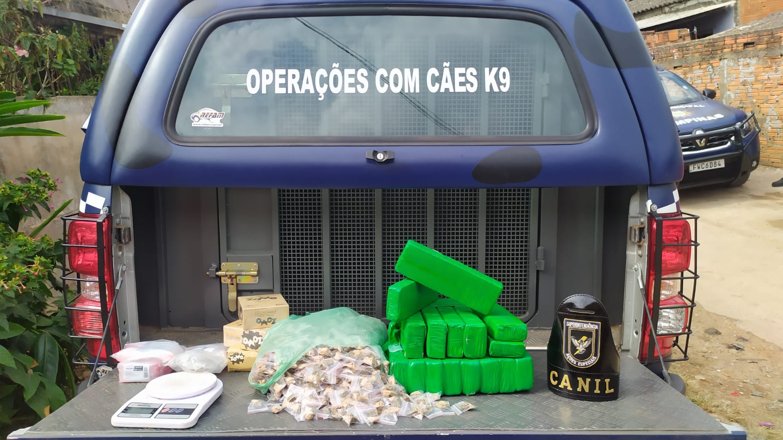  GM de Campinas encontra 16 tijolos de maconha no Jardim do Lago II