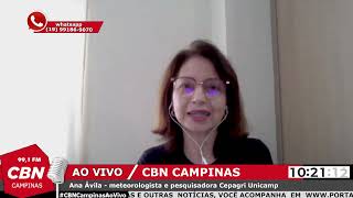 Campinas registra mais um mês com chuvas abaixo da média histórica da cidade