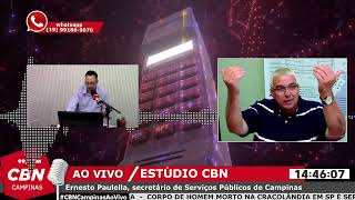Técnicos da prefeitura avaliam danos após incêndio no Ecoponto do Jardim Eulina