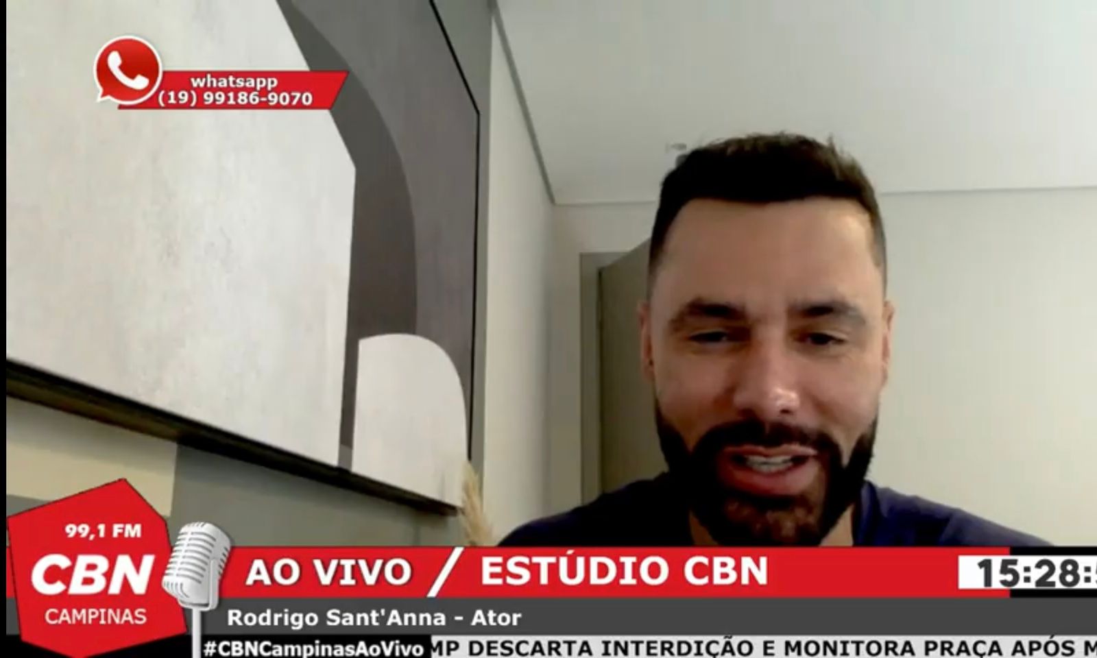 Rodrigo Sant’anna apresenta espetáculo em Campinas