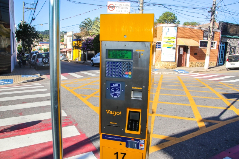 Nova Zona Azul de Vinhedo começa a operar no dia 1º de agosto
