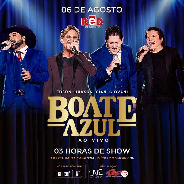 Jaguariúna recebe Edson & Hudson e Gian & Giovani em show do projeto ‘Boate Azul’