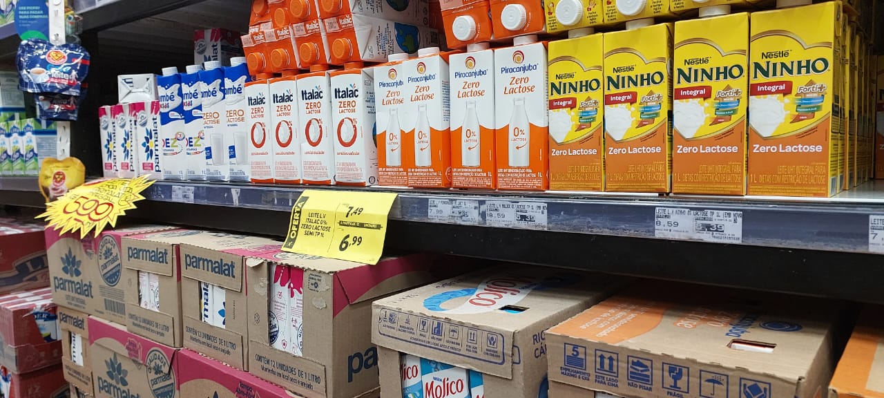 Redução de 1,78% no preço do leite não traz alívio para o consumidor