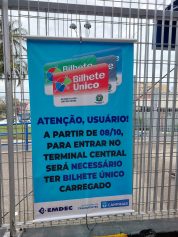 Acesso ao Terminal Central passa a ser cobrado a partir de sábado