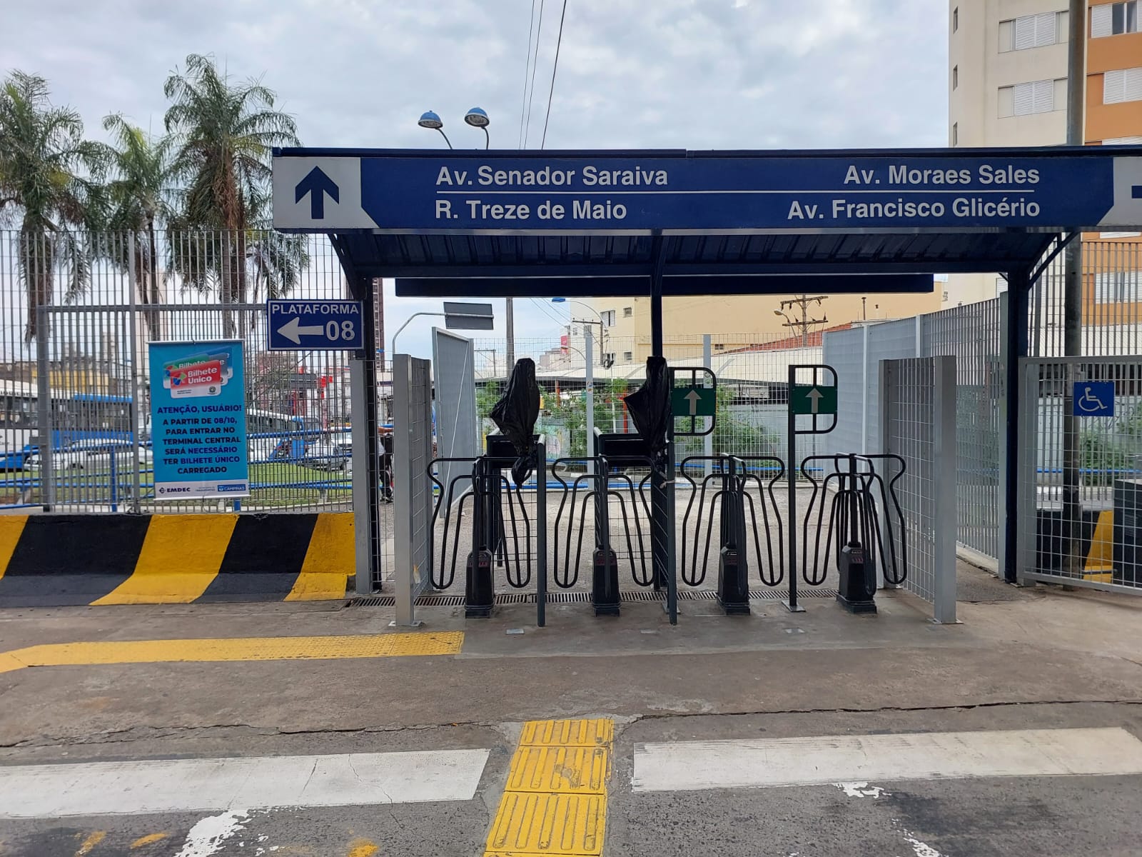 Duas linhas saem do Terminal Central por causa do BRT do Ouro Verde