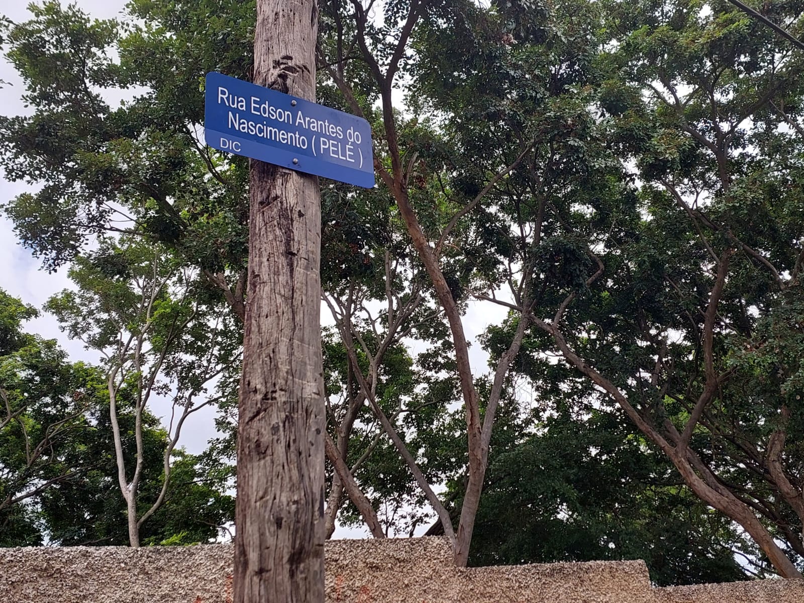 Rua de Campinas foi batizada com o nome do Rei Pelé, com o atleta em vida