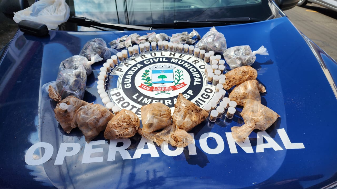 Guarda Municipal de Limeira apreende 167 porções de skunk