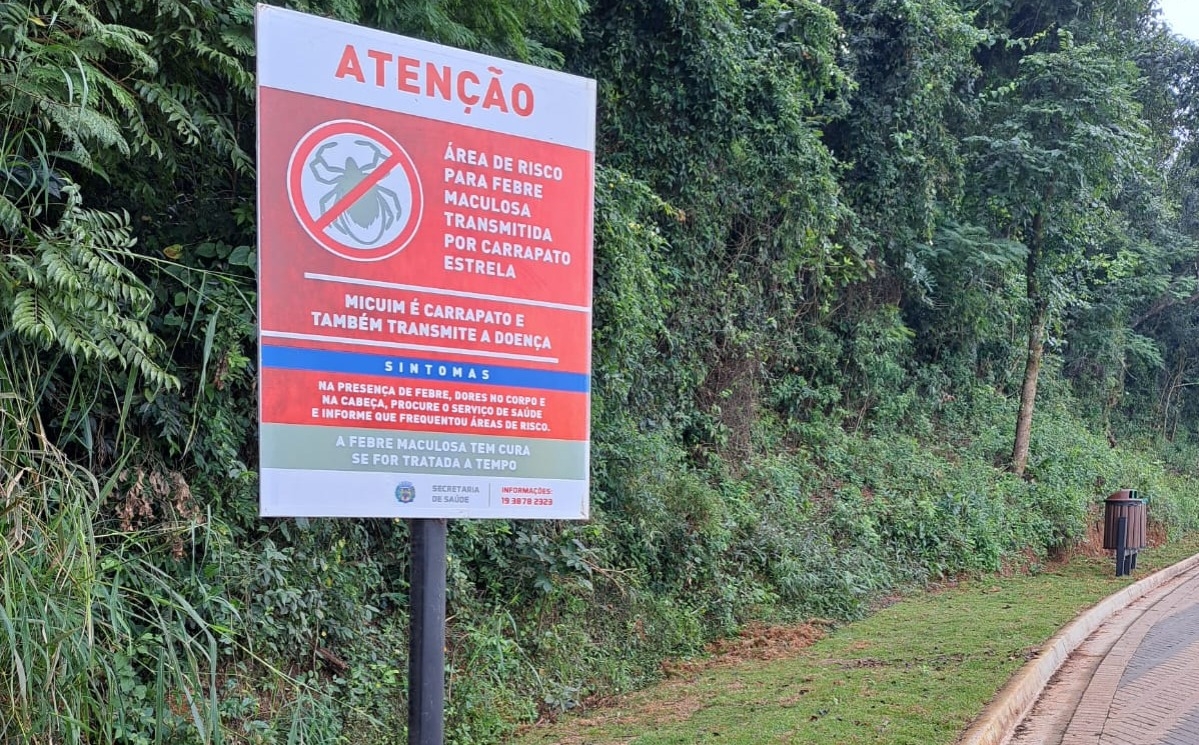 Com caso suspeito de maculosa em criança, Louveira fecha parque