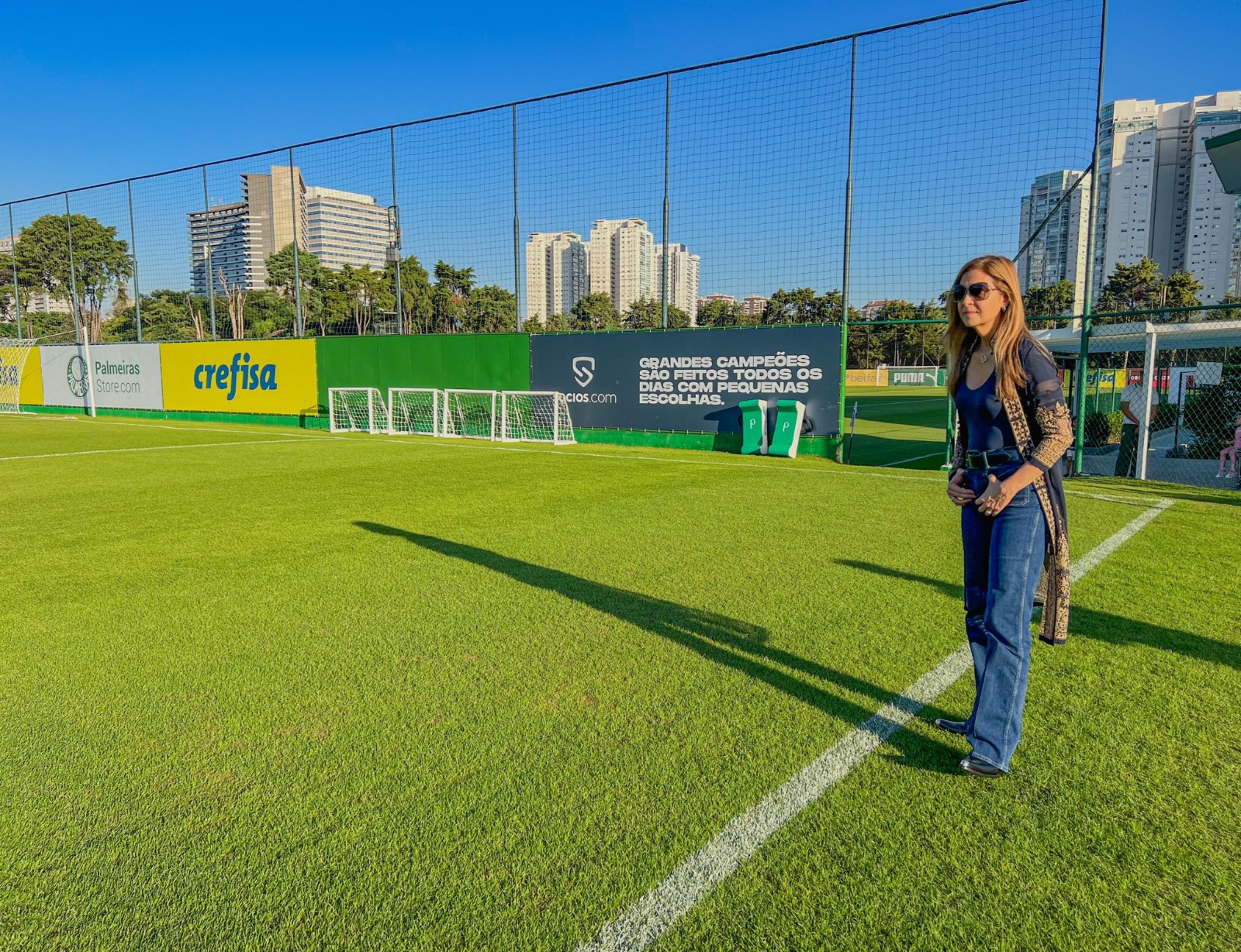 Presidente Leila Pereira garante titulares no Palmeiras até o fim da temporada