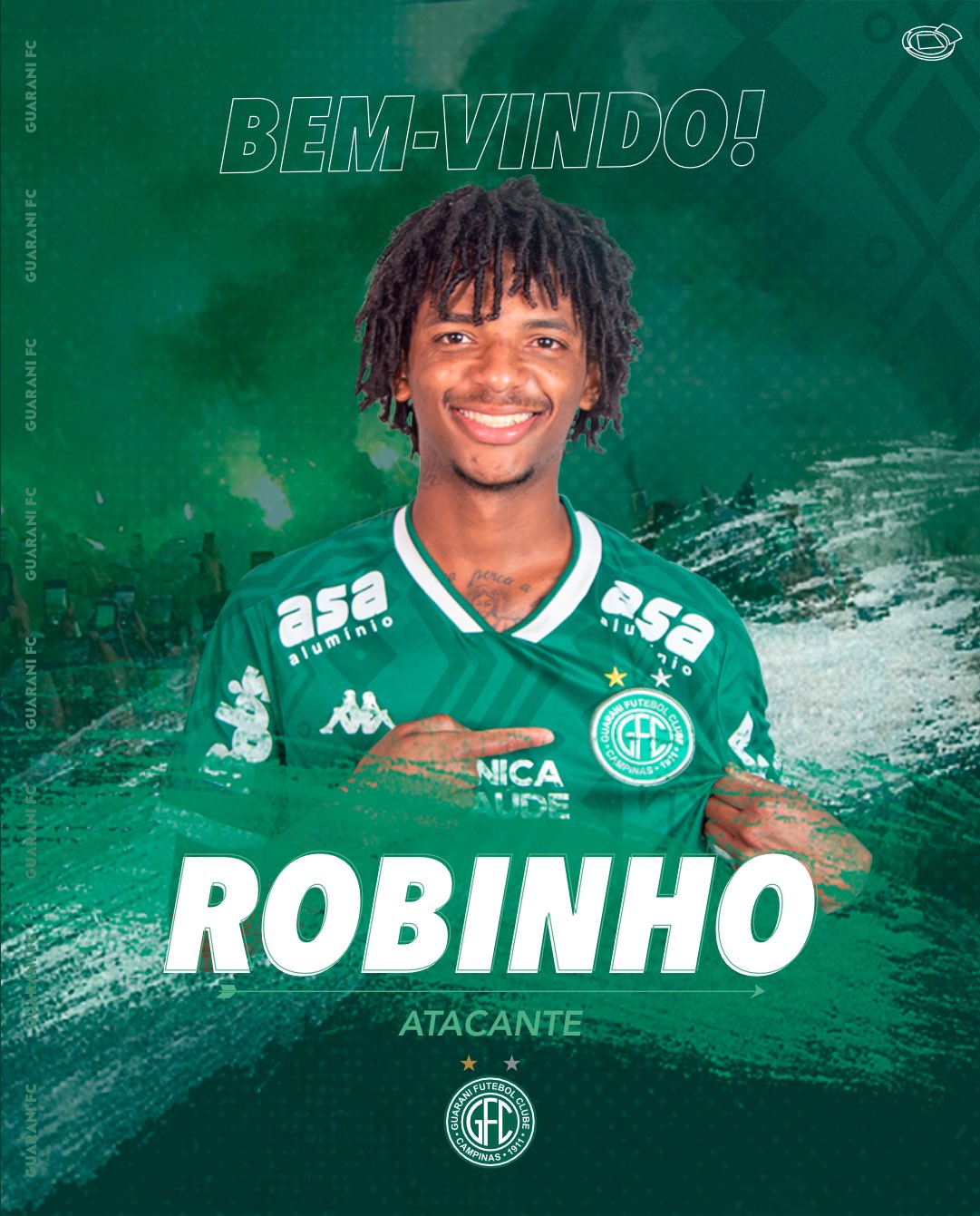 Guarani oficializa a contratação do atacante Robinho