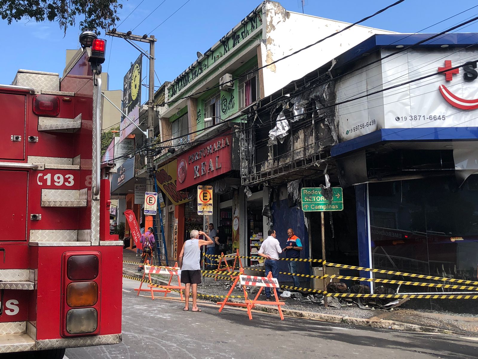 Incêndio destrói clínica odontológica em Valinhos; ninguém ficou ferido