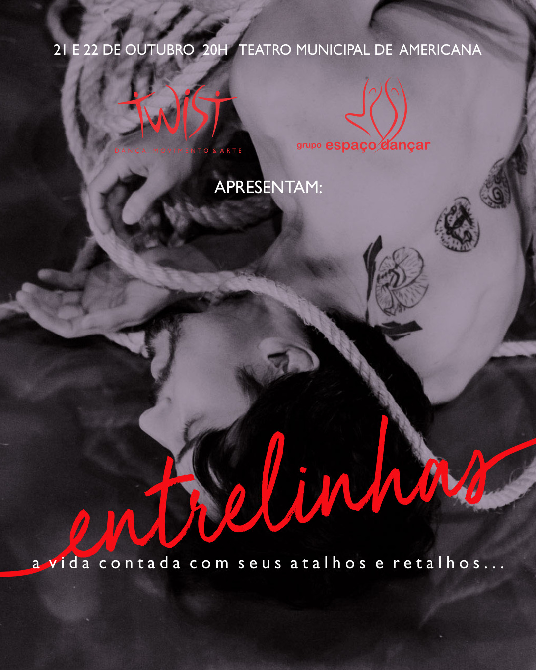 Bailarina Eliana Favarelli apresenta o espetáculo Entrelinhas no Teatro de Americana