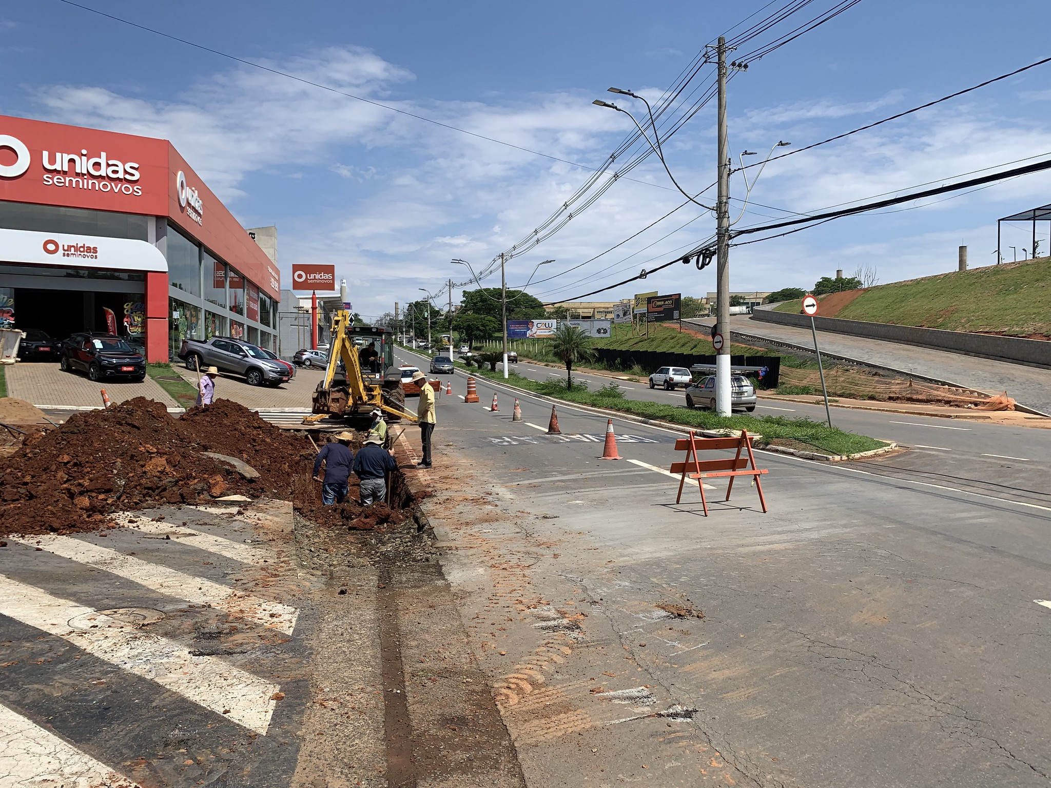 Obras na Avenida Nossa Senhora de Fátima em Americana começam