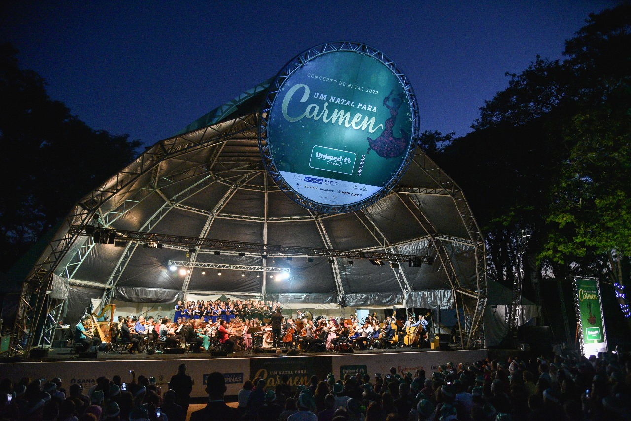 Concerto de Natal leva emoção à Concha Acústica do Taquaral