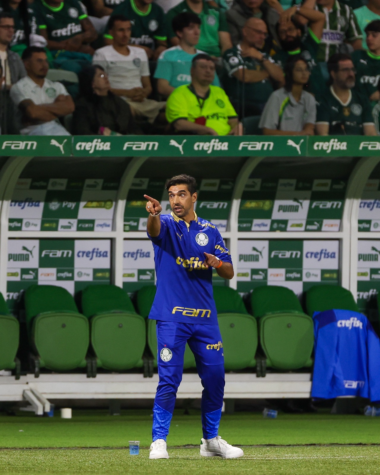 Abel Ferreira fala em adaptação maior ao novo gramado do Palmeiras
