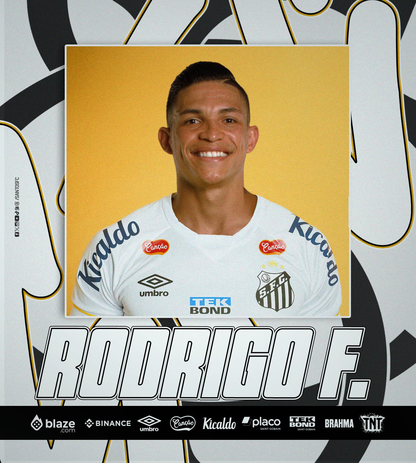 Santos confirma contratação de lateral-direito Rodrigo Ferreira de Mirassol