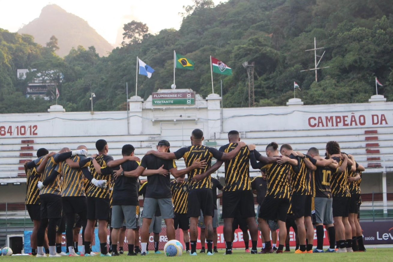 Adversário da Macaca na Série B, Amazonas já está no Rio para enfrentar o Flamengo pela Copa do Brasil