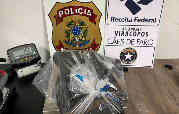 PF prende mulher com quase 4kg de cocaína no Aeroporto de Viracopos 