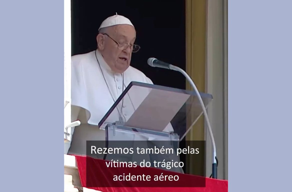 Papa Francisco pede orações pelas vítimas do acidente aéreo em Vinhedo