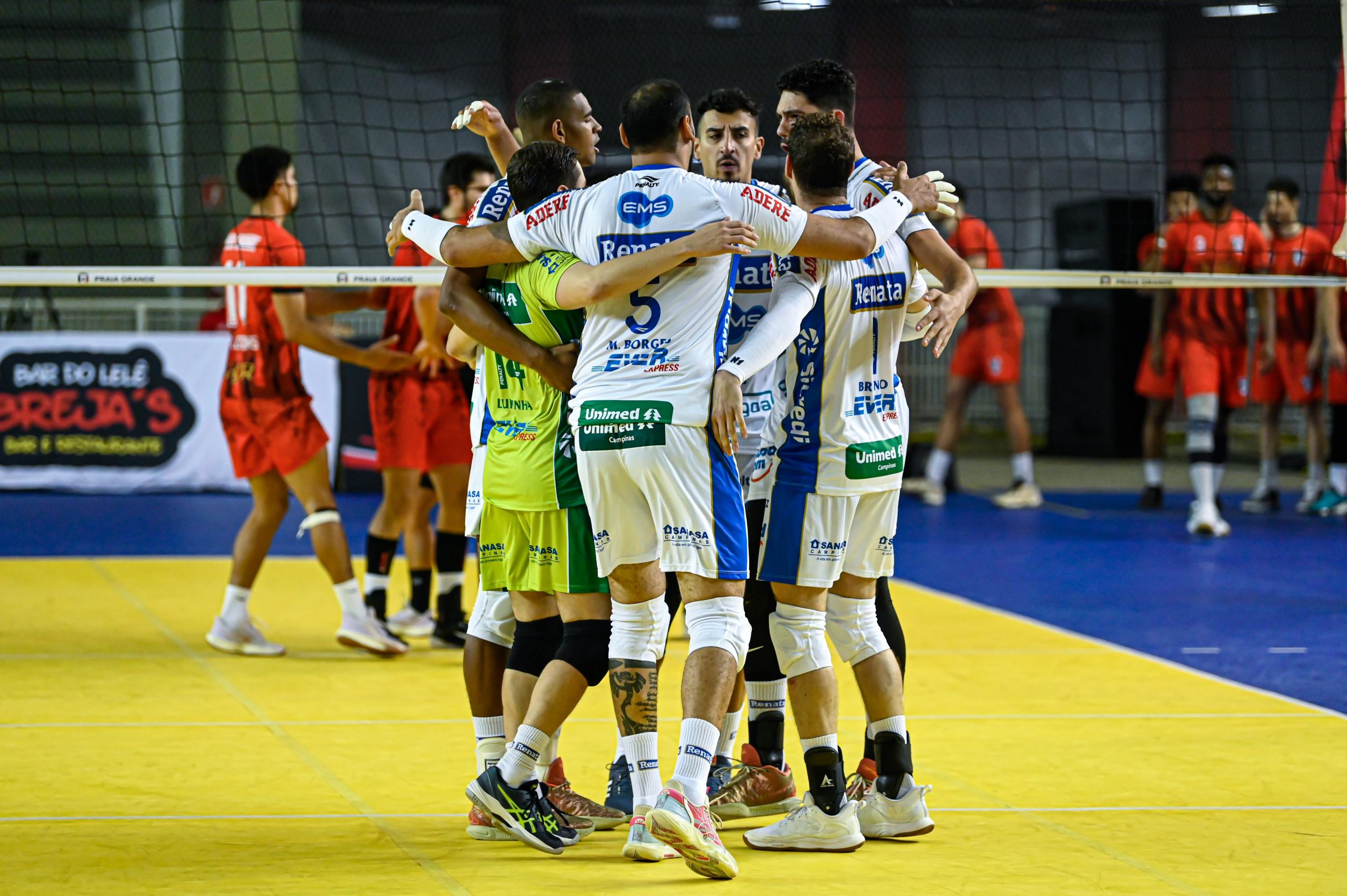 FPV define datas do duelo entre Vôlei Renata e Guarulhos pelas semifinal do Paulista
